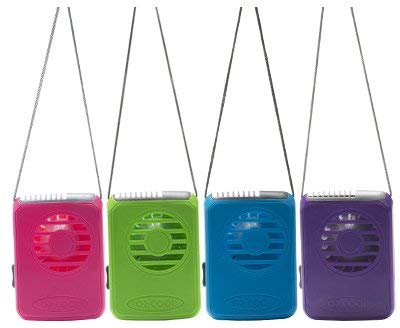 O2COOL Deluxe Portable Personal Battery Operated Necklace Fans (12 Pack)