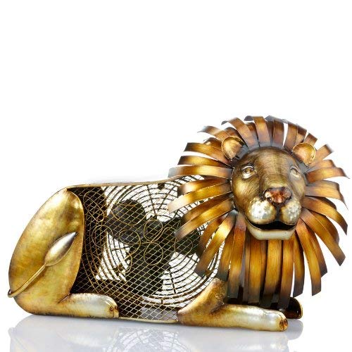 Deco Breeze Lion Figurine Fan
