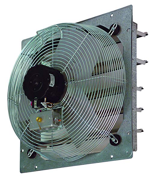 TPI Corporation CE14-DS Direct Drive Exhaust Fan, Shutter Mounted, Single Phase, 14