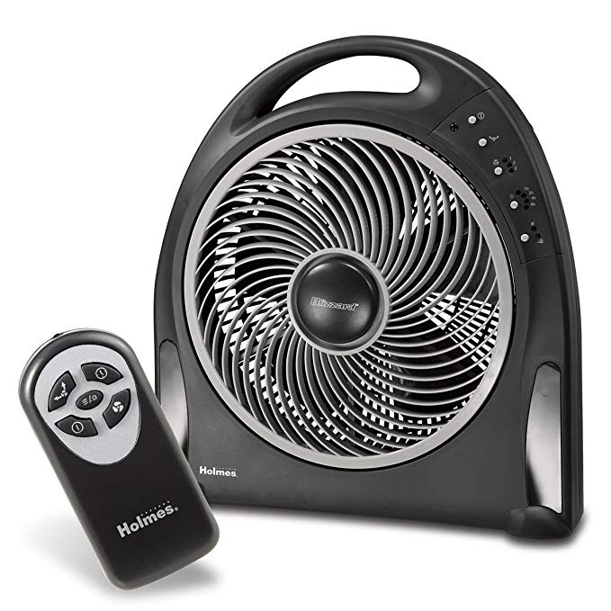 Holmes HAPF624R-UC 12 Inch Blizzard Remote Control Power Fan with Rotating Grill
