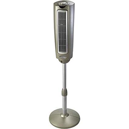 Pedestal Fan with Remote Control, 3 Powerful Speeds, 52'', Silver