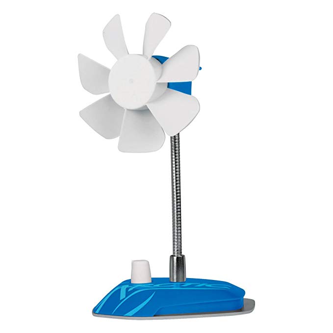 ARCTIC Breeze - USB Desktop Fan with Flexible Neck and Adjustable Fan Speed I Portable Desk Fan for Home, Office I Silent USB Fan I Fan Speed 800-1800 RPM - Blue
