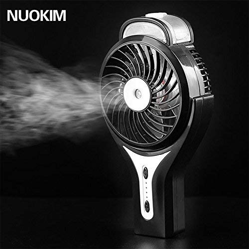 Misting Fan, NUOKIM 2 in 1 Mini Handheld USB Misting Fan with Personal Cooling, Mist Humidifier Portable for Home Office and Travel, Built in 2200mAh Rechargeable Battery.
