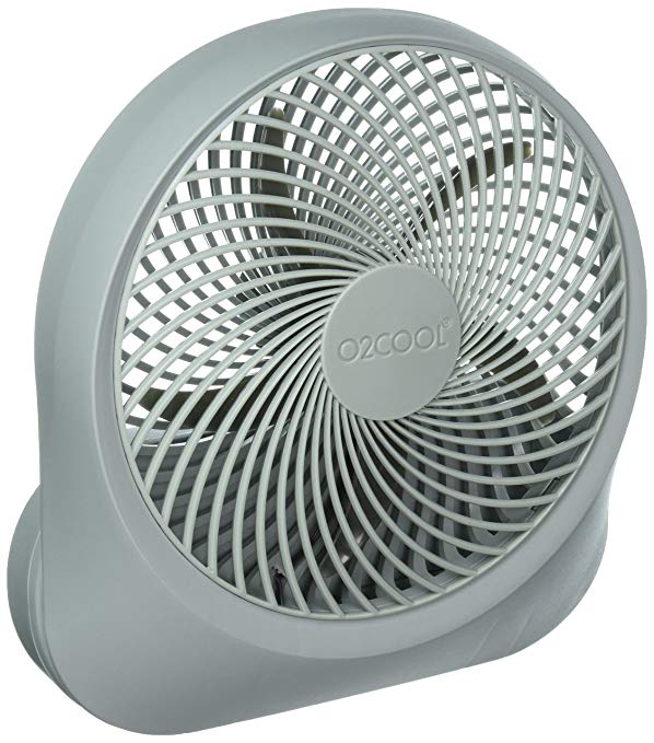 O2 COOL Fan 8 inch Battery or Electric Operated Indoor/Outdoor Portable Fan with AC adapter, Tilts 90 Degrees