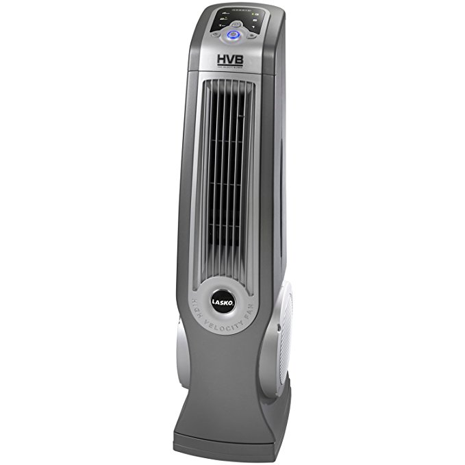 Lasko HIGH VELOCITY Oscillating Floor Blowing Fan with 3 Powerful Speeds and Directional Louvers, Remote Control Included